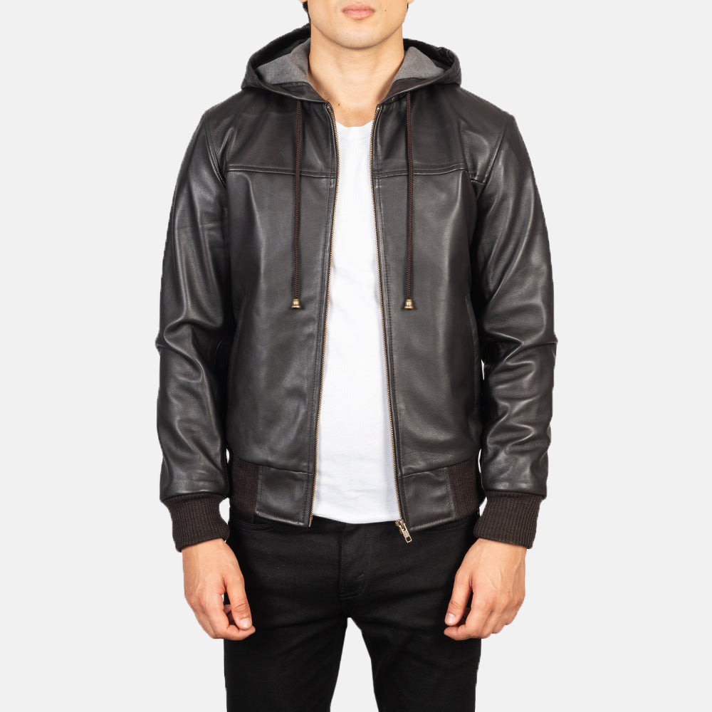 Men s Hooded Leather Jackets Buy Hooded Leather Jackets For Men in France. The Jacket Maker