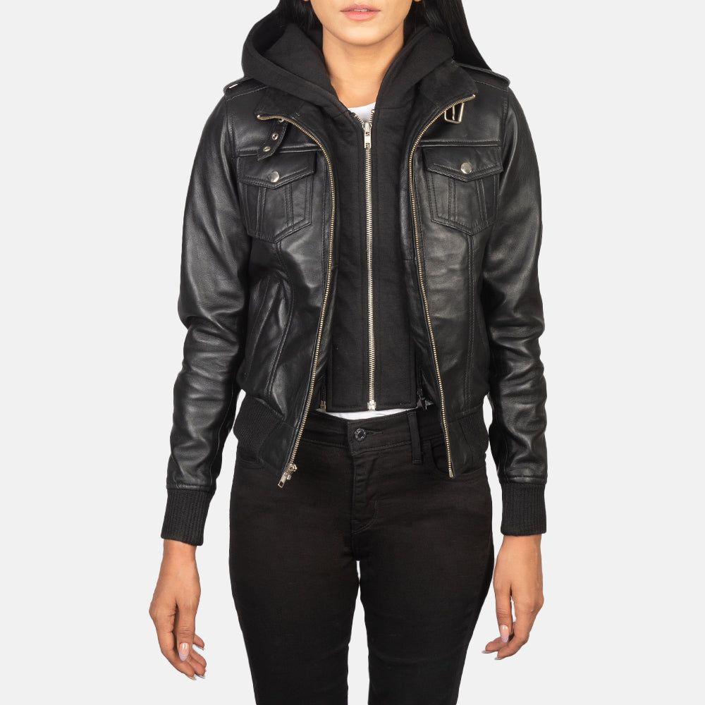 Ladies fashion leather jackets deals