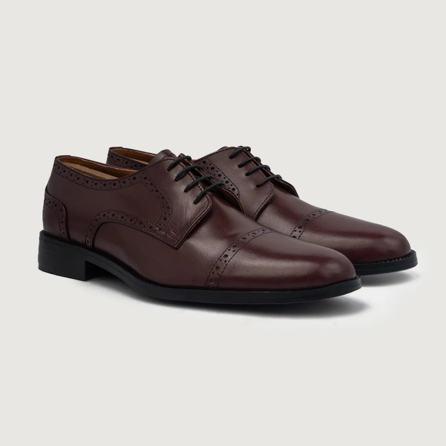 Brogues Derby Daim Chaussures Dirk Brogues Derby En Cuir Marron