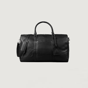 Le sac de sport en cuir noir Darrio